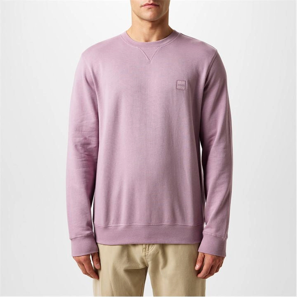 Hugo Boss Men's Westart Crew-Neck Sweatshirt - Pink